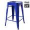 Amerihome Loft Blue 24" Metal Bar Stool, PK3 BS24BLUE3 - alternate 3